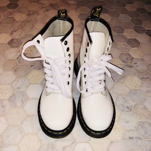 White Patent Leather Doc Martens 🤑